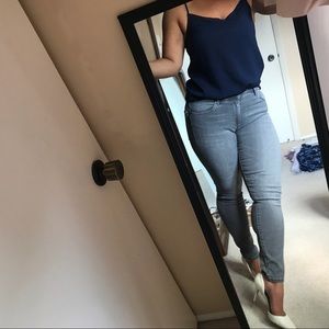 Navy tank top The Limited M